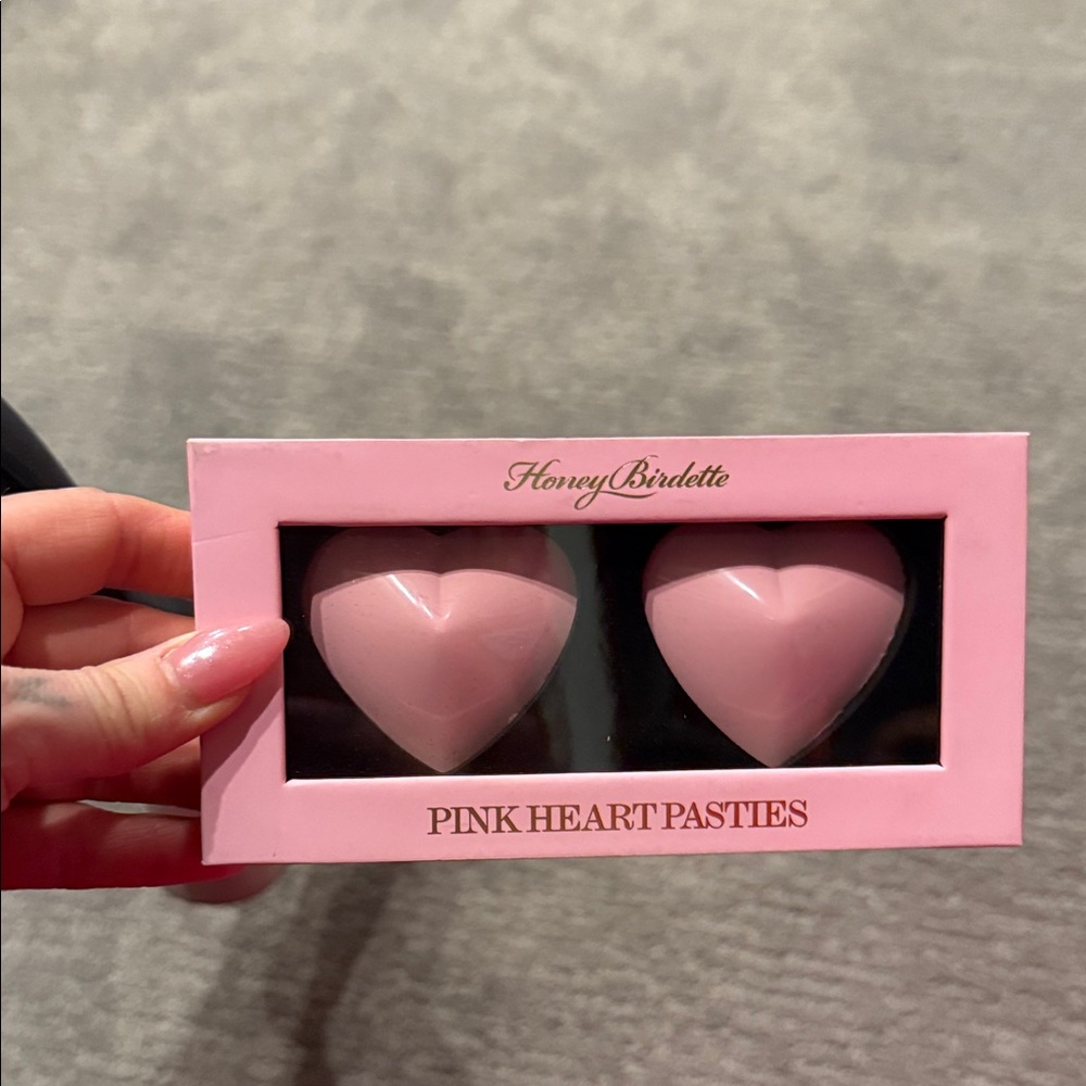Honey Brigette pink heart shaped  pasties. NWT
